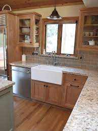 Our kitchen has dark stained maple shaker cabinets made by vedder woodworking, white quartz countertops, and pewter and black hardware. Home Improvement Archives Craftsman Kitchen Home Kitchens Home