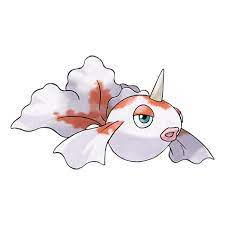 It has circular blue eyes with orange lids and prominent pink lips. Goldeen Pokemon Wiki Fandom