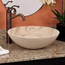 sandstone vessel sink rectangular