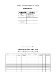Show related slideshares at end. Format Penilaian Lomba Kultum Menjawab Soal
