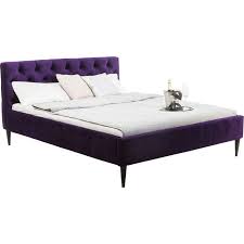 Bed Nova Blackberry Velvet 160x200cm Kare Design Bed Home Decor Home