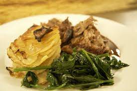 Slow Roast Shoulder Of Lamb With Potato And Celeriac Cake James Martin Chef Lamb Shoulder Roast Slow Roast Lamb Recipes
