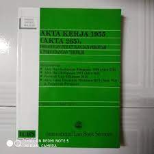 Akta wilayah persekutuan (perkiraan kewangan) 1982. Buku Akta Kerja 1955 Akta 265 Books Stationery Books On Carousell