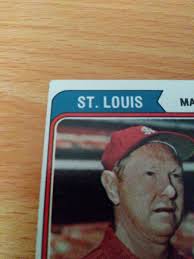1974 TOPPS BASEBALL CARD # 236 CARDINALS FIELD LEADERS (SCHOENDIENST,  SCHULTZ)