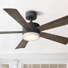 52 Modern Forms Wynd Graphite Led Wet Ceiling Fan 58r75 Lamps Plus In 2020 Ceiling Fan With Light Ceiling Fan Modern Ceiling Fan