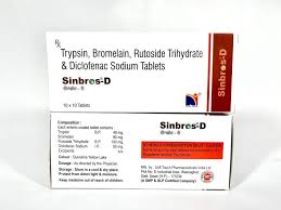 Trypsin Bromelain Rutoside & Diclofenac Sodium Tablets at ₹ 200strip |  Pharma Tablets in Ambala | ID: 22565827991