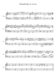 Somebody To Love Queen Easy Key Pianoforte Queen