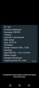 Tapi kami mengerti bahwa perusahaan tidak ada produksi, jadi kami dan perusahaa sementara itu, heru cahyo selaku kepala bagian produksi pt. Info Loker Daerah Tangerang Sekitarnya Public Group Facebook