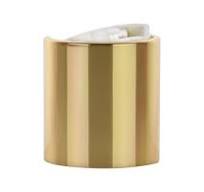 24/410 Disc top Shiny Gold/WHITE Dispensing Cap -1975