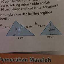 Memiliki 2 sisi yang saling tegak lurus. Tentukan Keliling Segitiga Berikut 12 Cm 10 Cm Cara Golden