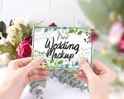Free Wedding Mockup Set Free Mockup Free Wedding Invitation Card Design Card Design