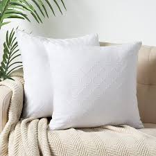 Also set sale alerts and shop exclusive offers only on shopstyle. Amazon Com Phf Cotton Matelasse Textured Euro Sham Covers 26 X 26 Set Of 2 Home Decorative Euro Throw Pillow Covers For Couch Sofa Bed No Filling White Zipper Closure Home Kitchen