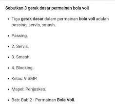 Teknik menghentikan bola dengan kaki bagian dalam. Sebutkan 3 Teknik Dasar Bola Voli Cara Golden