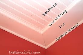 How To Install Wainscot Paneling On Ceiling Beadboard Ceiling Ceiling Trim Beadboard