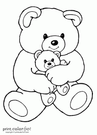 Starting off the collection is a smartly dressed teddy bear in the colors of the american flag celebrating the 4 th of july which marks the american independence day. Mom And Baby Bear Print Color Fun
