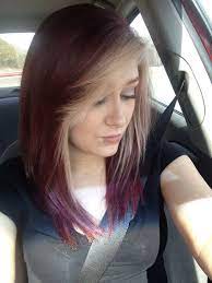 Mapofbeauty real thick natural bang false hair bangs blonde. My New Hair Burgundy With Blonde Fringe Burgundy Blonde Hair Burgundy Hair Hair Styles