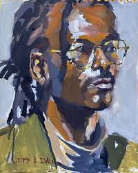 Gouache portrait art exhibition