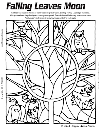 Falling Leaves Full Moon Coloring Sheet C Rayne Anna Storm Luv 2 Lrn Publishing Blog Page Coloring Pages Paw Patrol Coloring Pages Coloring Pages For Kids