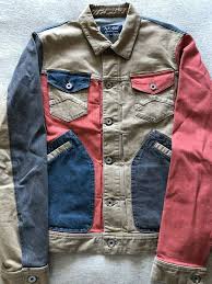 Armani red vintage effect goatskin suede bomber | size 52 (l) rrp £550. Mens Aj Armani Jeans Denim Jacket Ebay Denim Jacket Mens Chino Trousers Armani Jeans