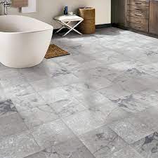 Vinyl tile is a creative and beautiful option for your floor, at an affordable price. Trafficmaster Grey Marble 12 In Width X 12 In Length X 0 080 In Thick Peel And Stick Vinyl Tile 30 Sq Ft Case A4271051 The Home Depot