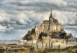 Mt St Michel Photo By Photographer Pavel Potocek Watercolour Inspiration Photo Art