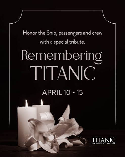 🕯 Honor the passengers and crew of #TITANIC with a moving candlelight  tribute. Join us for a heartfelt memorial where we reflect on the lives  lost and the resilience of those who