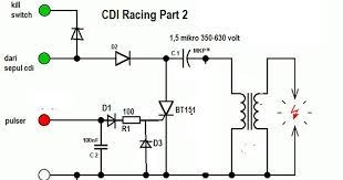 Cdi Racing Rp 8000 Pakai Kapasitor Bekas Kipas Angin Kapasitor Rangkaian Elektronik Elektronik