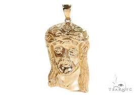 There's also the massive and opulent jesus head pendant in bright polished 10k solid gold decked out with round diamonds. Solid 18k Gold Jesus Pendant 37482 Mens Metal Gold 18k