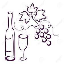 image associee wine glass drawing vine grape coloriage de bouddha facile pour les enfants