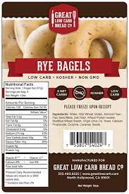 30 snacks under 100 calories Great Low Carb Rye Bagels 12oz Bag Of 6 Great Low Carb Bread Company