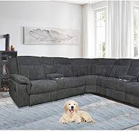 Amazon.com: Sofá modular de esquina reclinable simétrico ...