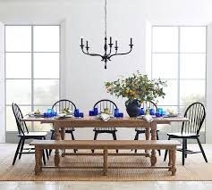 farmhouse style: black windsor dining
