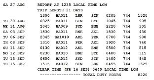 Maybe you would like to learn more about one of these? Here S A British Airways Roster Showing How Cabin Crew Used To Do Really Long Trips Travelupdate