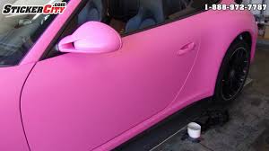 Matte car wraps provide a unique hazy aesthetic to the overall appearance of a vehicle and are designed to help prevent a vehicle's original paint job from dings and scratches. Matte Pink Porsche 911 Carrera Vinyl Wrap Youtube