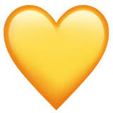 Yellow Heart Emoji Meaning Copy Paste