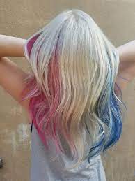 Patriotic Hair Red White Blue Hair American Hair Pulpriot Blue Hair Red Hair With Highlights Blue Hair Highlights