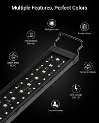 Check spelling or type a new query. Nicrew Rgb W Led Aquarium Light With Remote Control 21 Watt Planted Aquarium Light With Extendable Brackets To 24 30 Inches Full Spectrum Fish Tank Light For Planted Freshwater Tanks Fish Aquatic Pets