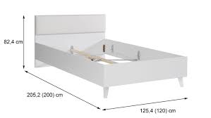 Boxspringbetten 120x200 cm online bestellen bei schlafwelt › große auswahl top service top marken günstige ratenzahlung! Bett Yerodin Jugendbett In Weiss Mit Led Beinen 120x200