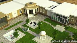 تصميم استراحة حرف l زاوية من أعمال yasmine al hadwa house styles home map design house map