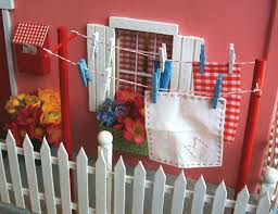 Clothesline Doll House Diy Dollhouse Clothes Line