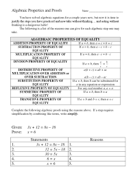 Worksheets are practice a 2 5 algebraic proof, solve each write a reason for every, practice b 2 2 algebraic proof, name date period 2 6 study guide and intervention, practice a geometric proof. Starting Algebraic Proofs 2 Column Geometry Teaching Mathematics
