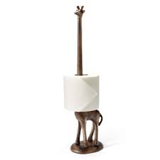 Many are dual purpose bathroom butlers which hold both two bathroom tissue rolls as well. Giraffe Toilet Paper Stand