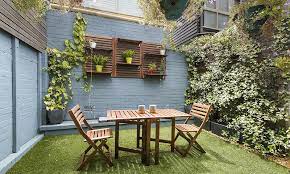 Design ideas for a small traditional back partial sun garden for summer in toronto with a garden path and natural stone paving. Fabulous Garden Ideas For Small Space Design Cafe