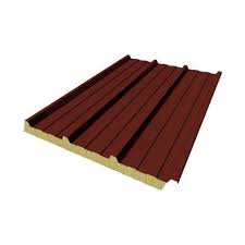 Bac Acier Isole 1x4m Isolant 40mm Laquage Exterieur 25µ Rouge Bacacier Ma289839 Bac Acier Iso Bac Acier Isole Toiture Tole Panneau Sandwich Toiture