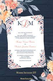 Kaitlyn Wedding Invitation Coral Navy Navy Wedding Invitations Coral Wedding Invitations Coral Navy Weddings