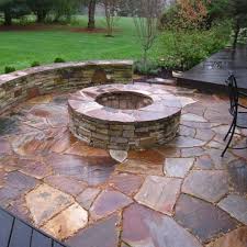 Stone Patio With Fire Pit Outdoor Patio Diy Patio Stones Fire Pit Patio