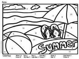 Each printable highlights a word that starts. Free End Of Year Color By Number Summer Theme Coloring Page Tpt
