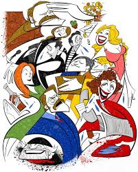 Page 5 Broadway Com Caricature Artwork Comic Book Cover