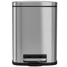 Stainless steel cupboards that last a lifetime. Itouchless 5 Liter Stainless Steel Pedal Trash Can With Inner Bucket Walmart Com Walmart Com