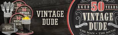 We continue the topic of birthday parties décor and treat ideas. Vintage Dude 50th Party Ideas Birthday Party Supplies Wholesale Party Supplies